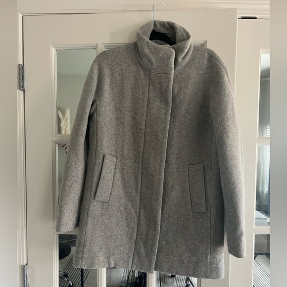 J. Crew Gray Pea Coat - Picture 1 of 3